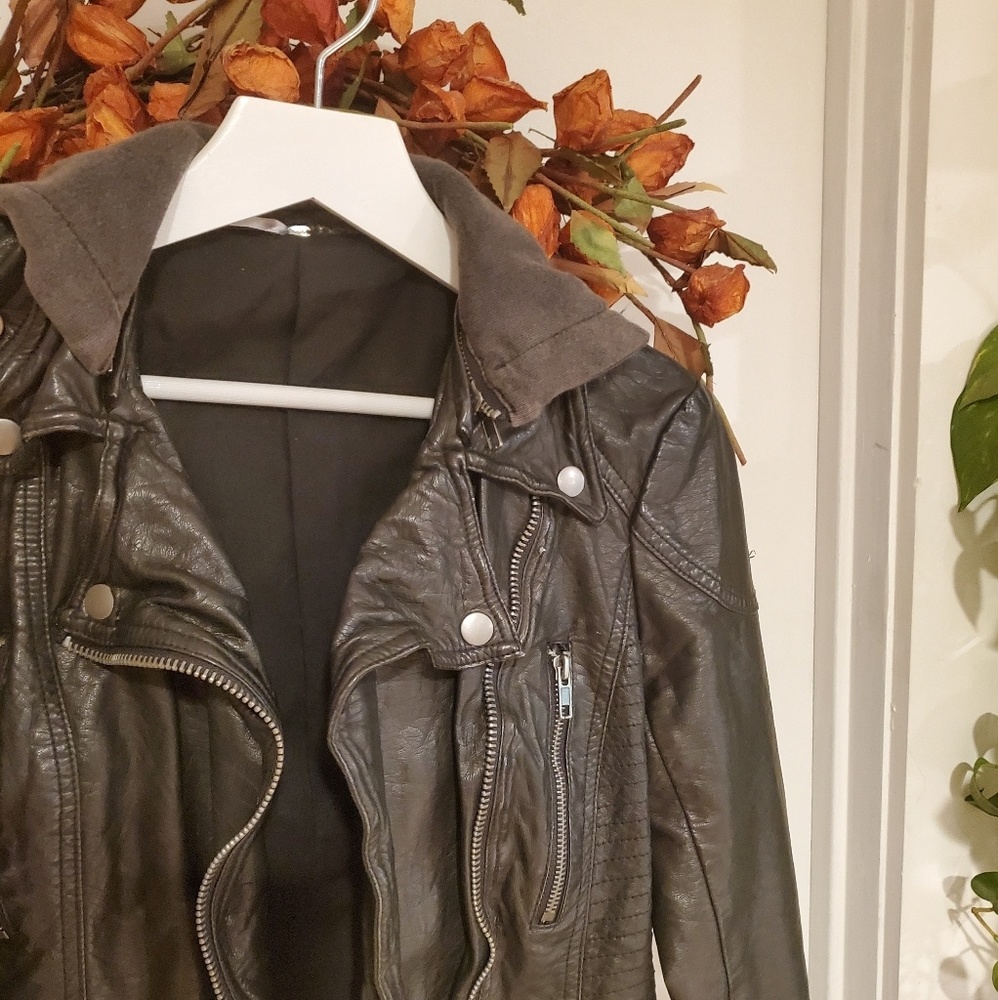 Free People Vegan Leather Jacket 🌱
